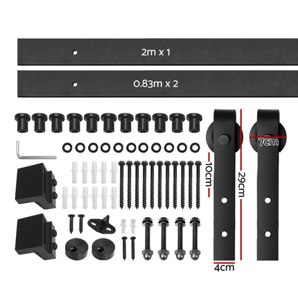 Cefito Sliding Barn Door Hardware Track Set 3.66m 3