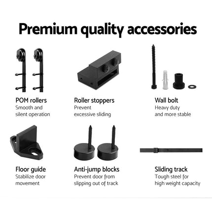Cefito Sliding Barn Door Hardware Track Set 3.66m 5