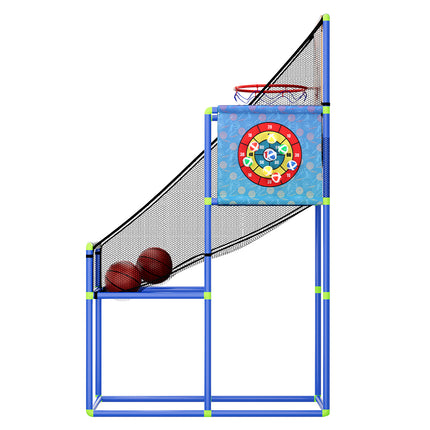 Basketball Arcade Game Electronic Scorer 3 Games Adjustable Kids Blue 4