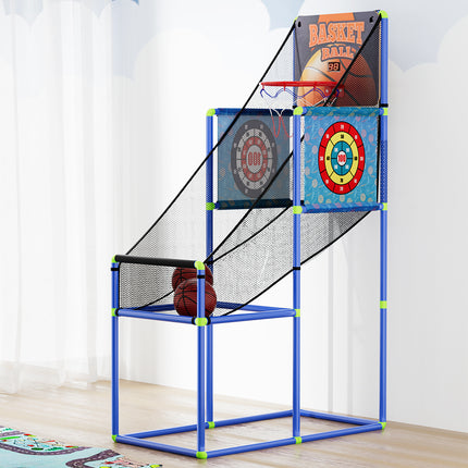 Basketball Arcade Game Electronic Scorer 3 Games Adjustable Kids Blue 5