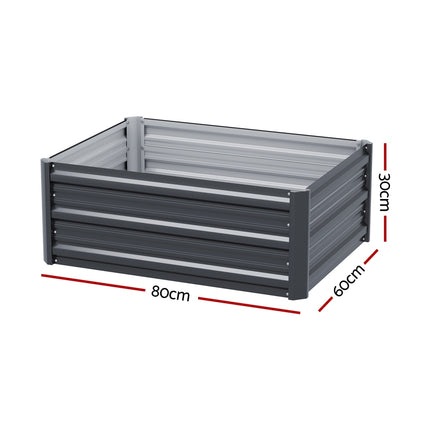 Green Fingers Garden Bed 80X60X30cm Planter Box 2