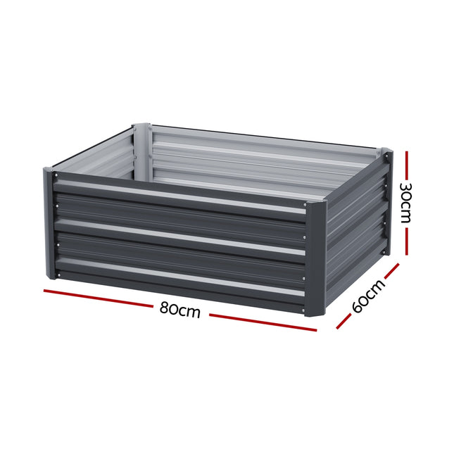 Green Fingers Garden Bed 80X60X30cm Planter Box 2