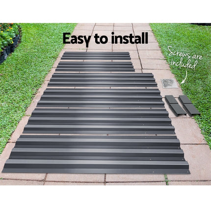 Green Fingers 2x Garden Bed 120x90cm Planter Box Raised Container Galvanised Herb 6
