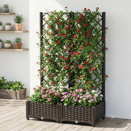 Green Fingers Raised Garden Bed Vertical Planter Self Watering Large Elevated Veggie Box 80x40x122cm 8
