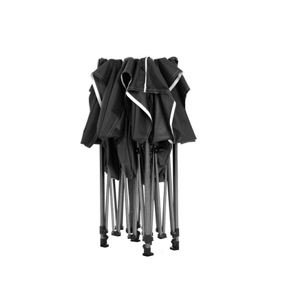 Instahut Gazebo Pop Up Marquee 3x3m Folding Tent Wedding Gazebos 500D Black 3