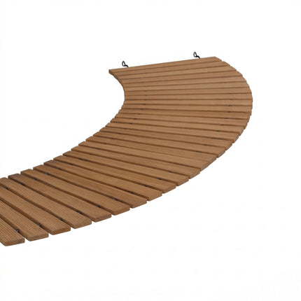 Gardeon 8FT Wooden Garden Pathway Roll-Out Curved Walkway Outdoor Backyard Brown 8