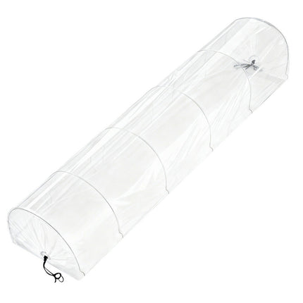 Green Fingers Mini Greenhouse 300x45x30cm Tunnel Clear PVC Steel Frame Portable 3