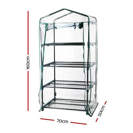 Green Fingers Greenhouse 4 Tiers Mini Green House Garden Bed Planter Box 1.6x0.7x0.5M 2