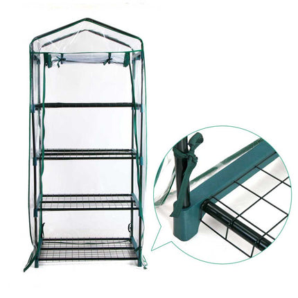 Green Fingers Greenhouse 4 Tiers Mini Green House Garden Bed Planter Box 1.6x0.7x0.5M 7