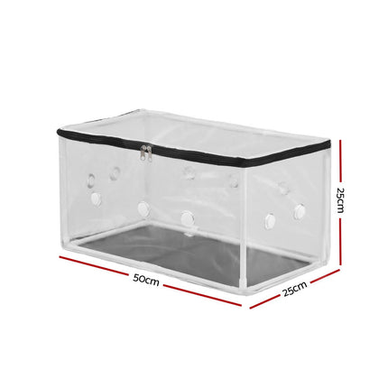 Green Fingers Mini Greenhouse 50x25x25cm PVC Cover for Mushrooms Succulents 2