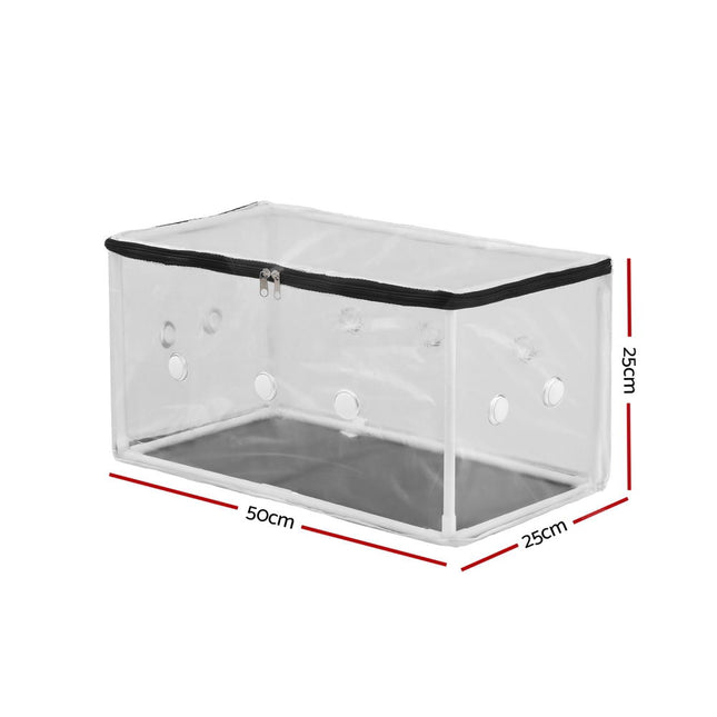 Green Fingers Mini Greenhouse 50x25x25cm PVC Cover for Mushrooms Succulents 2