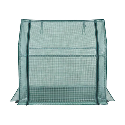 Green Fingers Mini Greenhouse 91x46x84cm Steel Frame PE Cover Outdoor Shelter 3