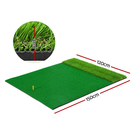 Everfit Golf Hitting Mat Portable Driving Range Practice Training Aid 2 in 1 2