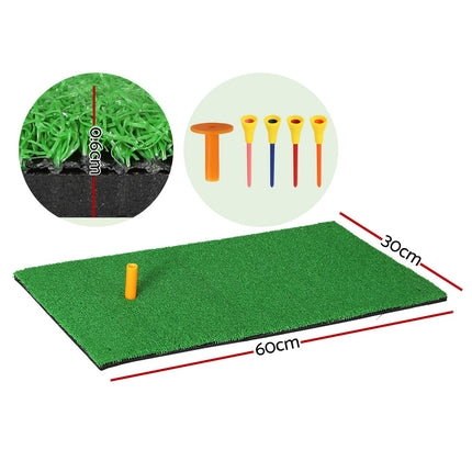 Everfit Golf Hitting Mat Portable Driving Range Practice Training Aid 60x30cm 2