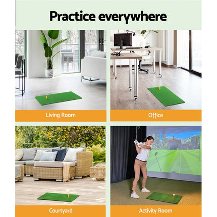 Everfit Golf Hitting Mat Portable Driving Range Practice Training Aid 60x30cm 7