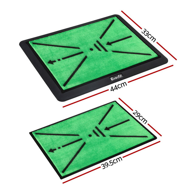 Everfit Golf Hitting Mat Training Swing Path Feedback Detection Batting 44x33cm 2