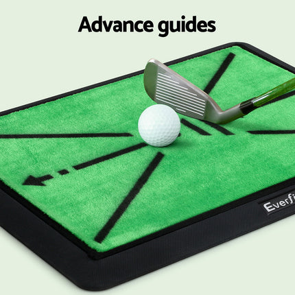 Everfit Golf Hitting Mat Training Swing Path Feedback Detection Batting 44x33cm 5