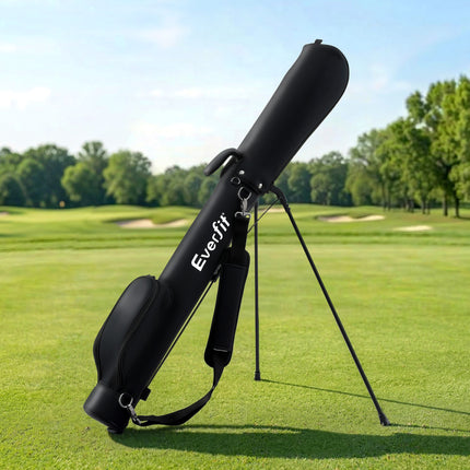Everfit Golf Stand Bag Lightweight Sunday Pitch And Putt Bag Black 10