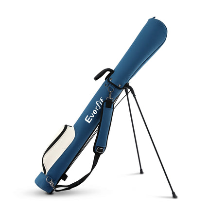 Everfit Golf Stand Bag Lightweight Sunday Pitch And Putt Bag Blue 3