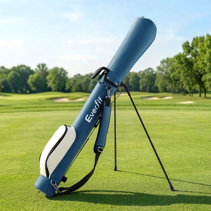 Everfit Golf Stand Bag Lightweight Sunday Pitch And Putt Bag Blue 10