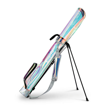 Everfit Golf Stand Bag Lightweight Sunday Pitch And Putt Bag Holographic 3