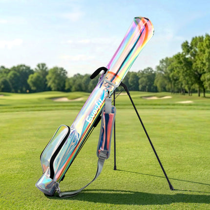 Everfit Golf Stand Bag Lightweight Sunday Pitch And Putt Bag Holographic 10