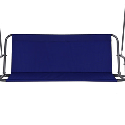 Gardeon Outdoor Swing Chair Garden Bench Furniture Canopy 3 Seater Navy 5