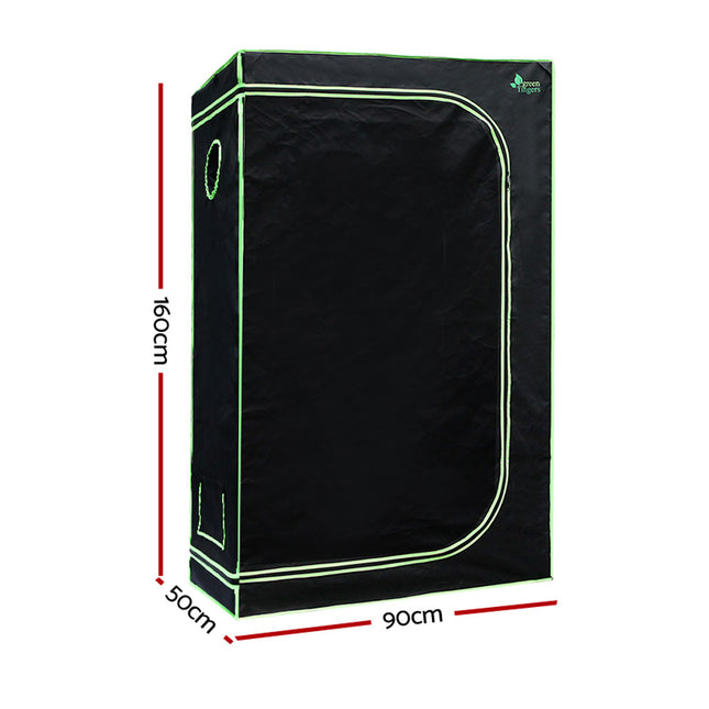 Green Fingers Grow Tent 90x50x160CM Hydroponics Kit Indoor Plant Room System 2