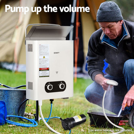 Water Pump 12V Pressure Shower 4L/Min 4