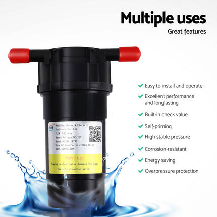 Water Pump 12V Pressure Shower 4L/Min 5
