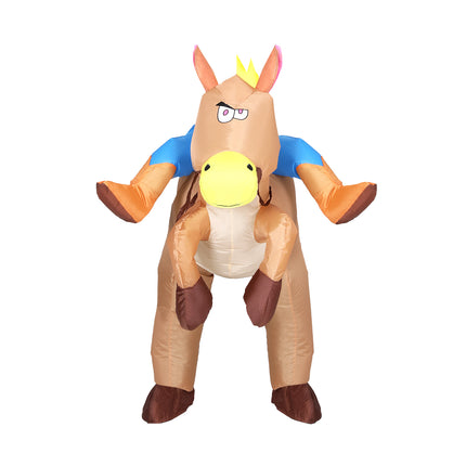 Inflatable Cowboy Costume Adult Suit Blow Up Party Fancy Dress Halloween Cosplay 3