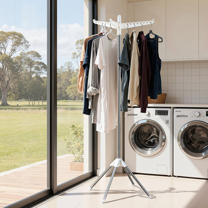 Artiss Clothes Rack Airer Rotatable Hanger Foldable 163cm 7