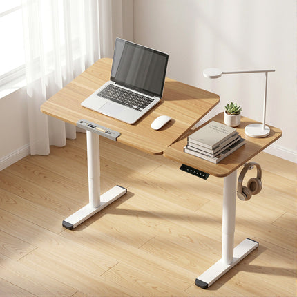 Artiss Electric Standing Desk Height Adjustable Sit Stand Desk Tilting Top 9