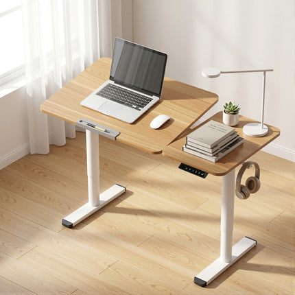 Artiss Electric Standing Desk Height Adjustable Sit Stand Desk Tilting Top 10