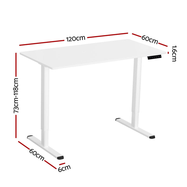 Artiss Electric Standing Desk Sit Stand Desks 120CM 2