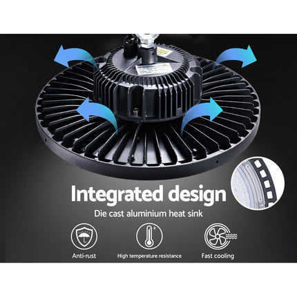 Leier LED High Bay Lights 150W UFO Industrial Workshop Warehouse Factory Lamp 5