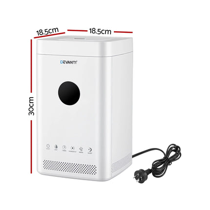 Devanti Ultrasonic Humidifier Air Purifier Top Fill Auto Humidity 3.5L White 2