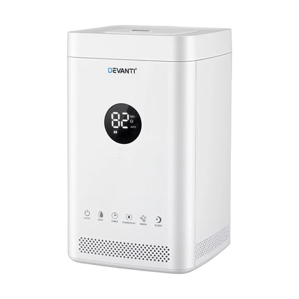 Devanti Ultrasonic Humidifier Air Purifier Top Fill Auto Humidity 3.5L White 9