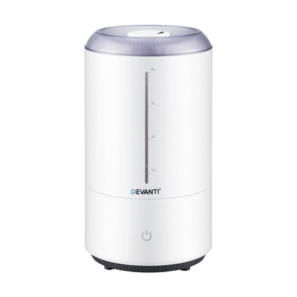 Devanti Ultrasonic Humidifier Aroma Diffuser Top Fill Quiet Bedroom 4L White 3