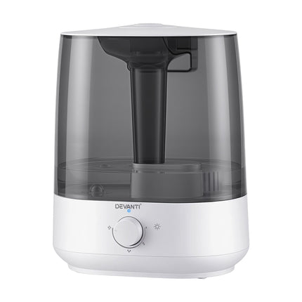 Devanti Ultrasonic Humidifier Aroma Diffuser Top Fill Quiet Bedroom 6L 9