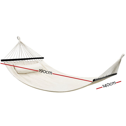 Gardeon Hammock Bed Outdoor Camping Portable Hanging Chair 2 Person Piillow 2