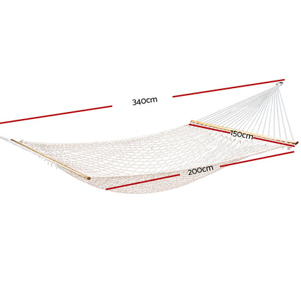 Gardeon Hammock Bed Outdoor Chair Camping Hanging Hammocks Mesh 2 Person 2
