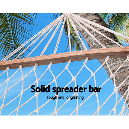 Gardeon Hammock Bed Outdoor Chair Camping Hammocks Hanging Mesh 5