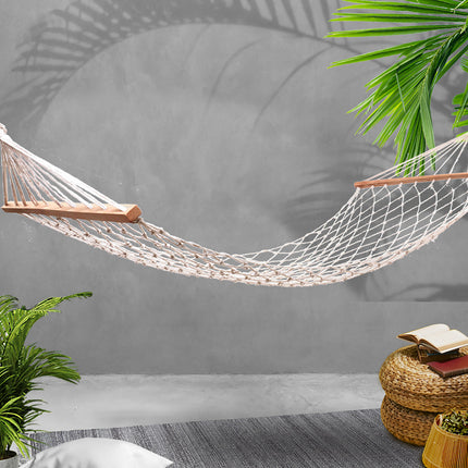 Gardeon Hammock Bed Outdoor Chair Camping Hammocks Hanging Mesh 8