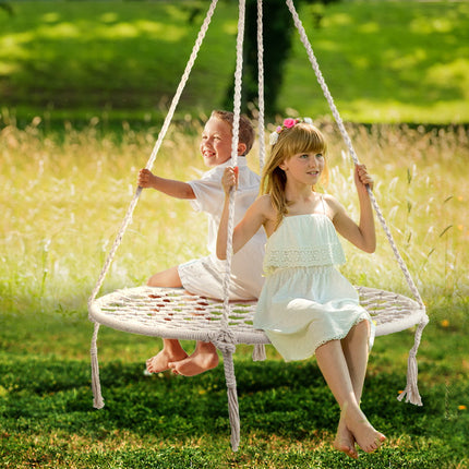 Gardeon Hammock Chair Outdoor Tree Swing Nest Web Hanging Seat 100cm 7