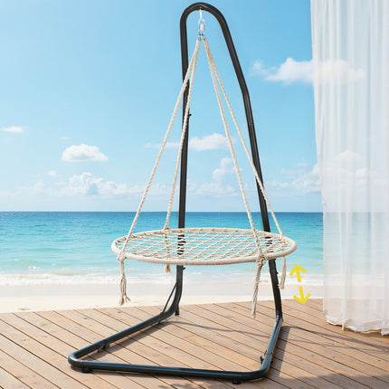 Gardeon Hammock Hanging Chair with Steel Stand 7