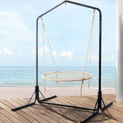 Gardeon Hammock Chair with Stand Nest Web Outdoor Swing 100cm 8
