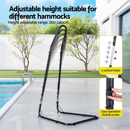 Gardeon Hammock Hanging Chair with Steel Stand 6