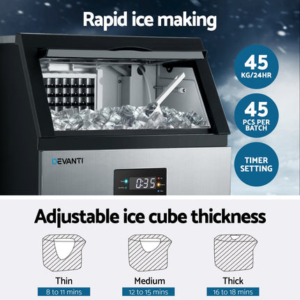 Devanti 45kg Ice Maker Commercial Machine