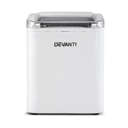 Devanti Ice Maker Machine Portable 12kg Countertop w/Self Cleaning 1.2L White 3